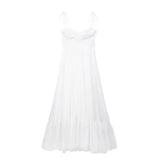 Spring Series Laminated Decorative Poplin Suspender Dress 2673072-Outfit