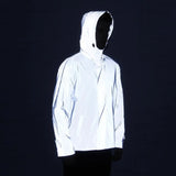 Men And Women Outdoor Sports Hip-Hop Reflective Windbreaker Hooded Jacket No Logo Harajuku Hip Hop Blazer Blazer-Outfit