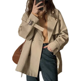 Wind Coat Women's Spring And Autumn Small 2025 New Thin Korean Version Of Loose Kiqi Popular