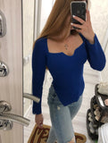 Toloer New Autumn And Winter Elastic Open Shoulder Base Knit-Outfit