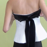 Women's Clothing 2025 Spring New Fashion Bump Back Bow Trim