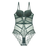 Gathering Body Body With Bra Clairvoyation Sexy Lace Thin Tight Body Integrated Pure Want To Close The