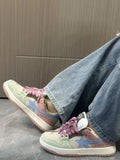 Aesthetic Star Patchwork Sneakers-Outfit
