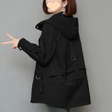 Small Mother Trench Coat Female 2024 Spring And Autumn New Foreign Style Middle-Aged Mother Dress Korean Version Loose Thin Coat-Outfit