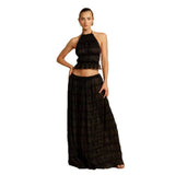 Spring And Summer New Fashion Sexy Bare Back Hanging Neck With Lace Vest Dress