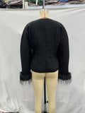 New Women's Clothing Explosion Hair Spliced Cotton