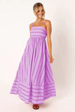 Toloer Spring And Summer Striped Suspenders Open Back Big Clear Fresh Air