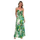 Sale Of New Casual Jumpsuit Print Sling Straps Bow Jumpsuit