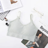women Bustier Unpadded Bandeau Bra Vest 2020 new solid sleeveless tanks tops sportwear bra