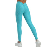 Toloer Tight Side Pocket V-Waist Yoga Pants No Embarrassment Line Peach Hip Fitness Hip Sweatpants-Outfit