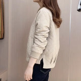 Toloer Women's Short Jacket Fall 2024 New Korean Version Casual Fashion Port Style Diamond Plaid Jacket Cardigan Jacket-Outfit