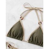 Toloer New Sexy Solid Color Split Bikini Sling Women's