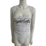 Lady In Fashion Trend Umbilly T-Shirt Niche Design Sexy Body Sling