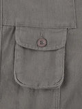 Washed Pocket Patched Cargo Jeans-Outfit