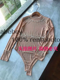 Women Sexy Backless Rompers Fashion Korean Bodycon Jumpsuits 2022 New Summer Chic Streetwear Flocking Slim Bodysuit
