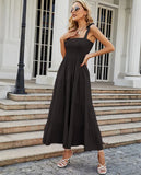 High-End 2025 Spring And Summer Women's New Sexy Print Slinged Dopamine Wearing Dress