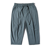 Shorts Men Summer Cotton Linen Retro Trend Horse Pants Wear Linen Casual Sports Loose Seven Points Beach Pants-Outfit