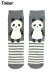 Women's Socks Christmas Peonfly Fashion Harajuku Cute Cartoon Animal Cat Dog Printed Socks Funny Skate Cotton Happy