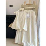 Ins Gently Wear A Small Fashion Vest Top With Temperament Commuter Skirt Women Summer
