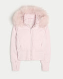 Women's Autumn And Winter Fashion With A New Short-Term Warm Collar Collar Zip Cotton Coat