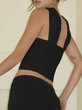 Halter Strap Bandeau Top-Outfit