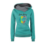 Winter Print Hoodies Women 2021 Fashion Pocket Long Sleeve Fleece Warm Pullovers Tops Female Plus Size Casual