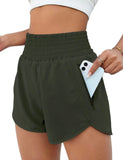 Women's Sports Shorts Quick-Dry Loose Leisure High-Waist Side Zipper Fitness Yoga Three-Point Shorts-Outfit