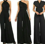 Popular Style Multi-Wear Multi-Rope Cross OL Sexy Bandage Jumpsuit Fashionable Women's Wear-Outfit