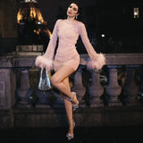 Sales Of 2025 Wool Flashing Mesh Autumn New Fashion Trend Sexy Women's
