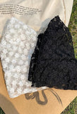 Flower Pattern Lace Bucket Hat-Outfit