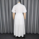 Half-Necked Hollow Elegant Dress High-Rise Temperament Party Party Elegant