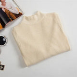 Winter Turtleneck Long Sleeve Sweater Knitted Slim Sweaters Women Casual Pullovers Women's Sweaters Pull Femme