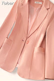 Women Blazer Jacket Fashion Basic Casual Elegant Solid Simple Long Sleeve Work Office Lady All-match Chic Elegant