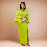 Evening Dress Party Horn Sleeve Dress Evening