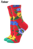 Socks Women Funny Harajuku Colorful Socks Cute Egg Food Art Printing Comfortable Fashion Harajuku Socks 2023