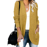 Toloer Exclusively For The Autumn And Winter New Ladies Fashion Long Sleeve Pocket Sweater Knit