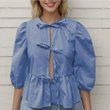 Women's Clothing New Fashion Loose Long-Sleeved Plaid Love With Shirt