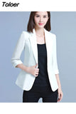 Women Single Button Blazers Business Office All-match Simple Temperament Soft Fashion Elegant Casual Work Streetwear