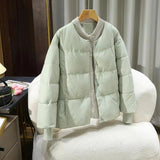 Autumn And Winter Women's Fashion Small Fragrant Knitting Splicing Short Thicket Warm Leisure Temperament Cotton