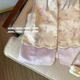 Chinese Style Plate Buckle Jacquard Color Vest Women's Dress 2024 Summer High-Level Zen Folded Vest-Outfit