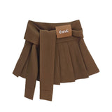 Babes V-Waisted 100-Folded Skirt Women 2025 New Ins Sexy Anti-Walking A-Word Bag Hip