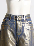Toloer Straight Leg Jeans For The Spring 2024 New Retro Trend Wide-Leg Pants-Outfit