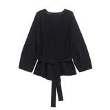 Homemade New Women's Classic Fashion With Belt And Shoulder Knitting