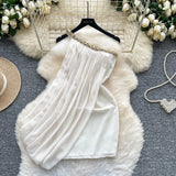 Women's Summer New Sexy Kinesith Heart-Scuttered Fashion Two-Pin Knitted