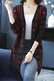 Cardigans Long Sleeve Casual V Neck Loose Knitted Korean Style Sweater Coat Spring Autumn Fashion Tops New