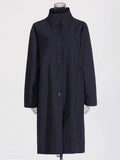 Women's Angolan Red Temperament Jacket 2025 Autumn New High-End Single-Drenity Loose Wind Coat Women's