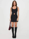 East New Women's Fashion Casual Elegant Design Vest Skirt