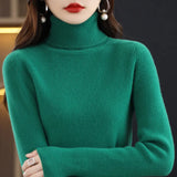 Toloer Autumn Winter New Turtleneck Sweater Set Slim Thin Close-Fitting Knit Bottom With Coat Money-Outfit