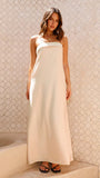 Summer New Solid Color Wrapped Breast Temperament Vertebry Dress Dress Dress