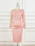 Designer Cut Piece Splicing Dress Nail Beaded High-Rise Thin Dress Dress Dress Dress
